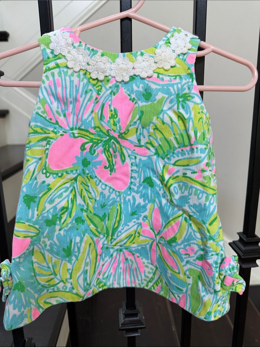 Lilly Pulitzer Girls Pajama Set in Pink, Green, Blue
